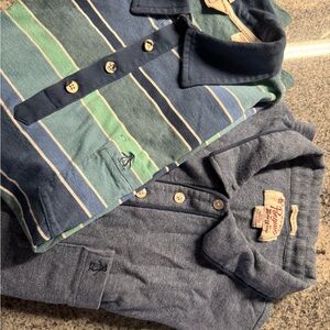 Original Penguin Blue and Green Polo Set